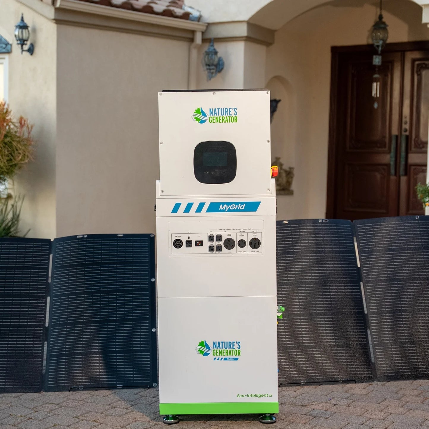 MyGrid 10,000 Watt Solar Generator Whole Home 8 Panel Kit