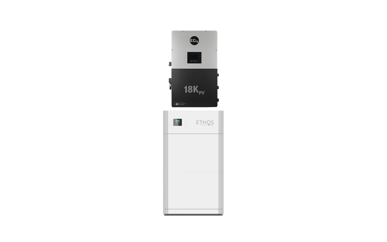 2x BigBattery ETHOS Battery &amp; 18kPV Hybrid Inverter (ESS) | 10.24–46.1kWh | UL9540 | Grid-Tied Home Solar System (18kW PV)