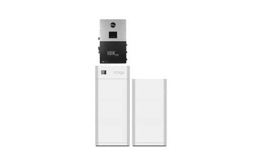 6x BigBattery ETHOS Battery & 18kPV Hybrid Inverter (ESS) | 10.24–46.1kWh | UL9540 | Grid-Tied Home Solar System (18kW PV)