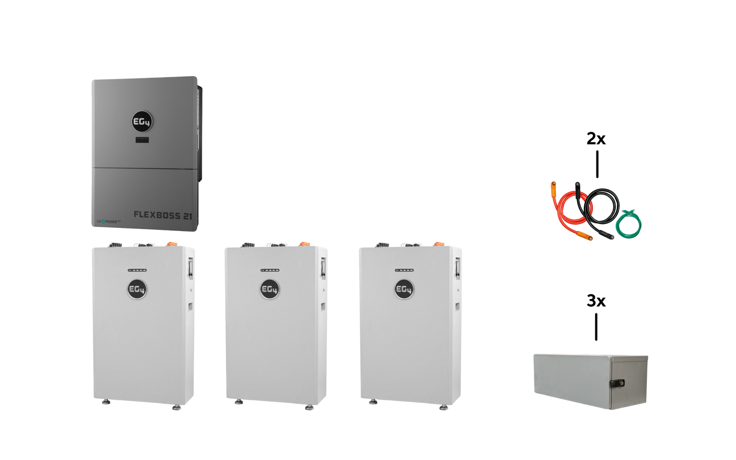 3x EG4 WallMount 314Ah All-Weather Battery + FLEXBOSS21
