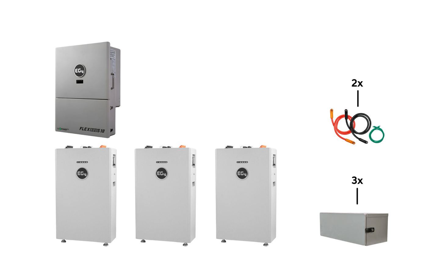 3x EG4 WallMount 314Ah All-Weather Battery + FLEXBOSS18