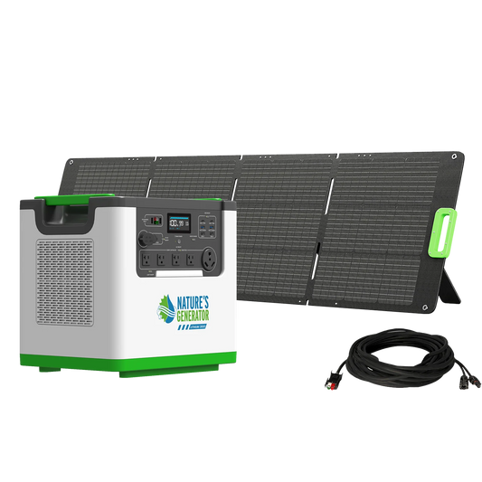 Nature's Generator Lithium 3600 Solar Generator (1x 400 Watt Folding Solar Panel)