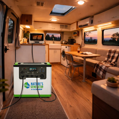 Nature's Generator Lithium 3600 Solar Generator (4x 410 Watt Rigid Solar Panels)