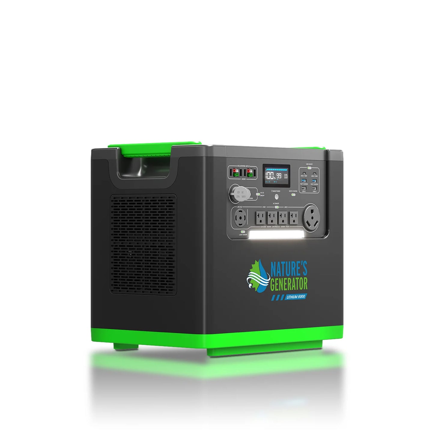 Nature's Generator Lithium 6000 with Solar Panel (2x 410 Watt Rigid Solar Panels)