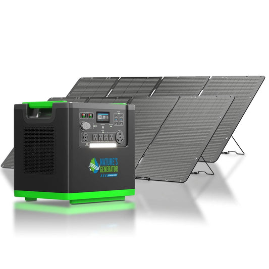 Nature's Generator Lithium 6000 with Solar Panel (2x 410 Watt Rigid Solar Panels)
