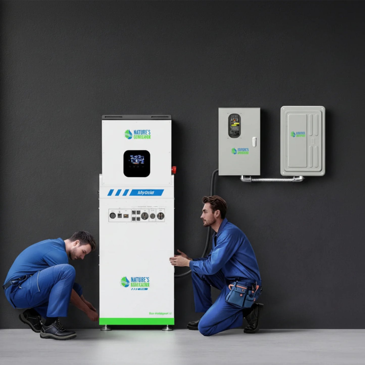 MyGrid 10,000 Watt Solar Generator Whole Home 8 Panel Kit