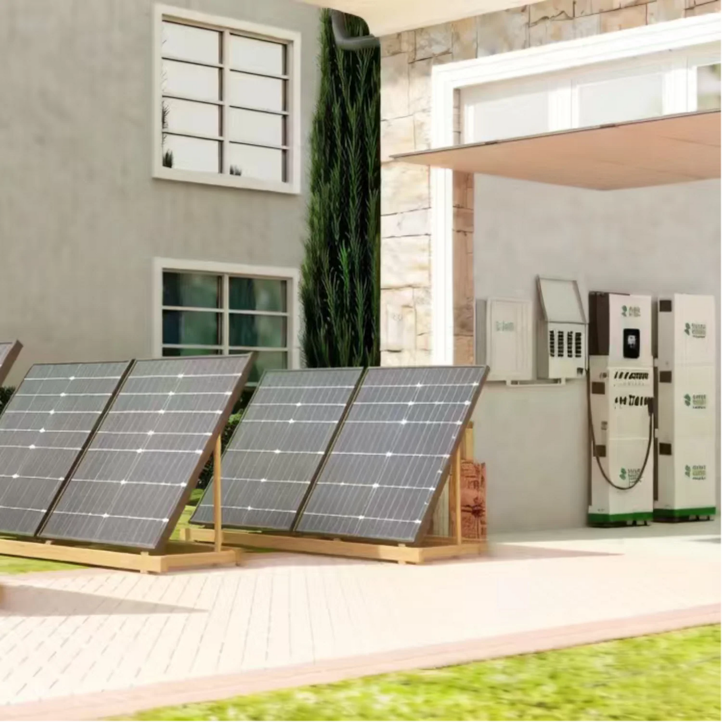 MyGrid 10,000 Watt Solar Generator Whole Home 8 Panel Kit