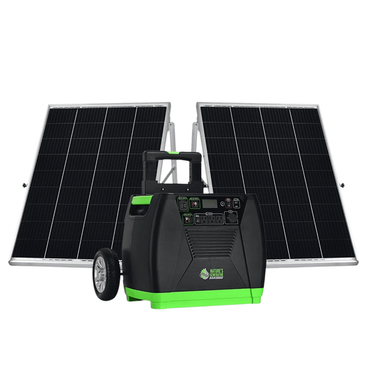 Nature's Generator Elite - Gold System (2x 100 Watt Rigid Solar Panels)