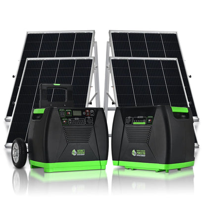 Nature's Generator Elite - Gold System (2x 100 Watt Rigid Solar Panels)