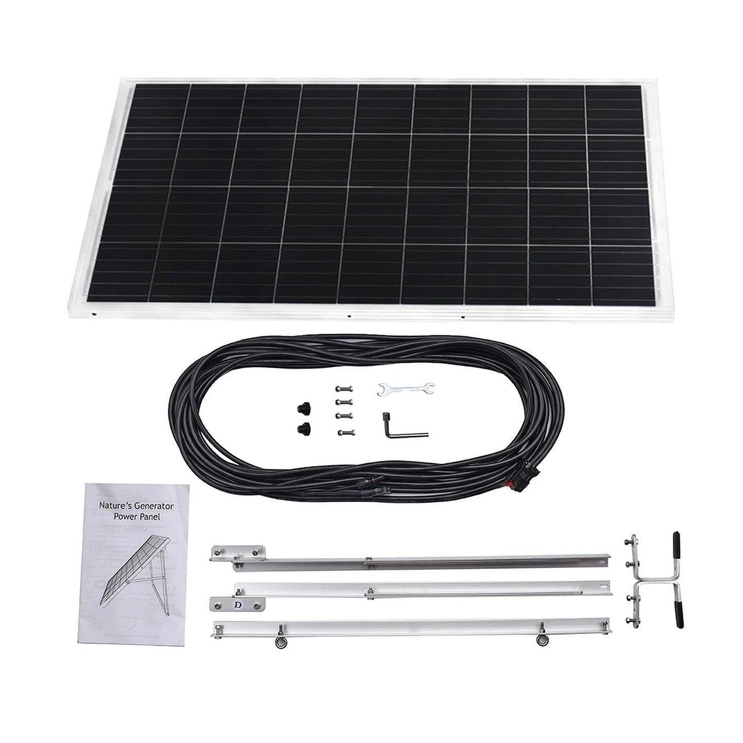 Nature's Generator Elite - Gold System (2x 100 Watt Rigid Solar Panels)