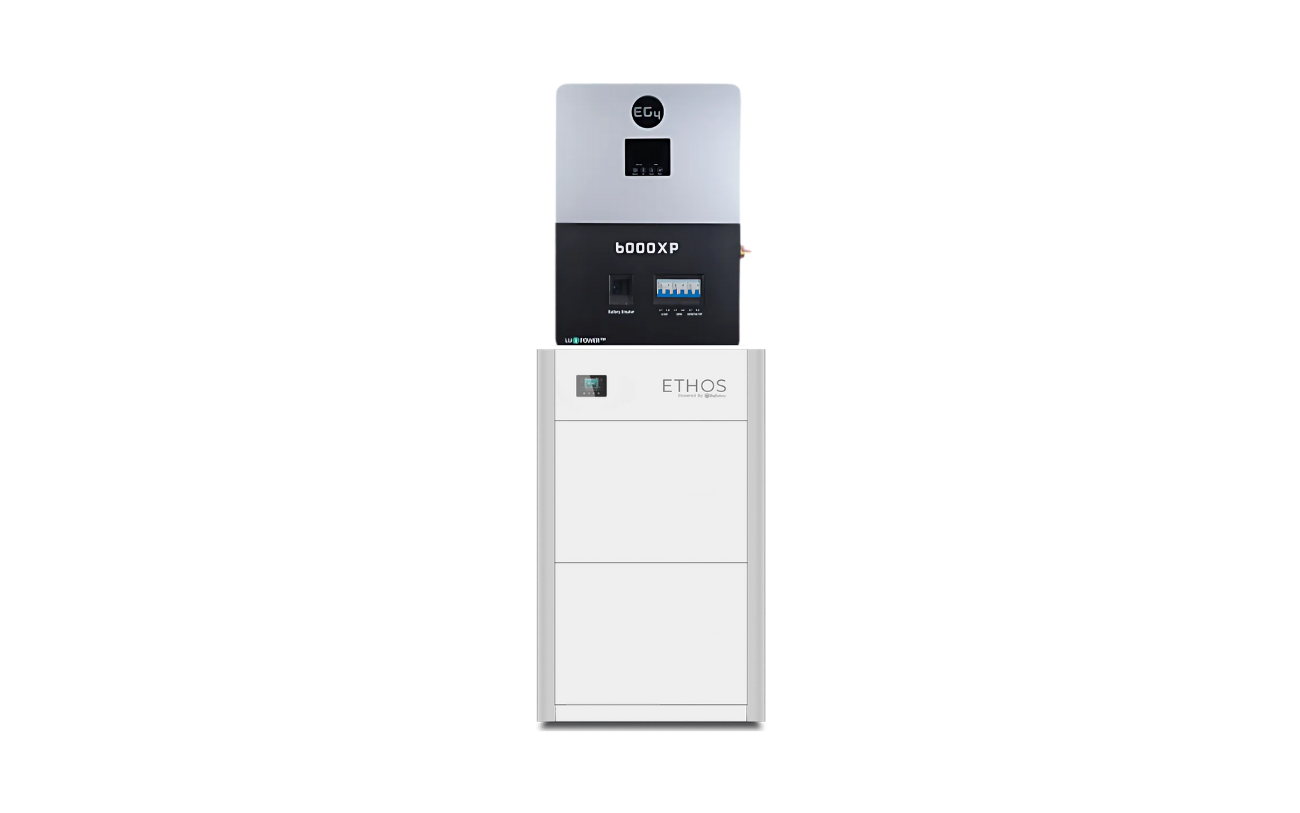 2x BigBattery ETHOS Battery + 6000XP Inverter | 5.12–30.72kWh | Off- Grid System