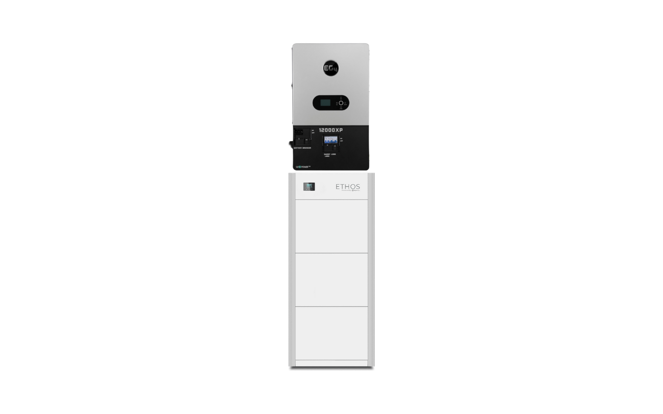 3x BigBattery ETHOS Battery & 12000XP V2 Inverter | 10.24– 92.16kWh | Off- Grid System
