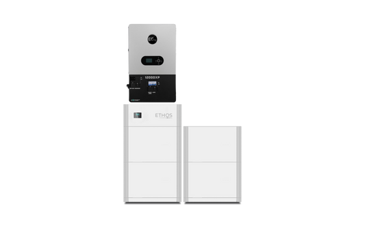 4x BigBattery ETHOS Battery & 12000XP V2 Inverter | 10.24– 92.16kWh | Off- Grid System