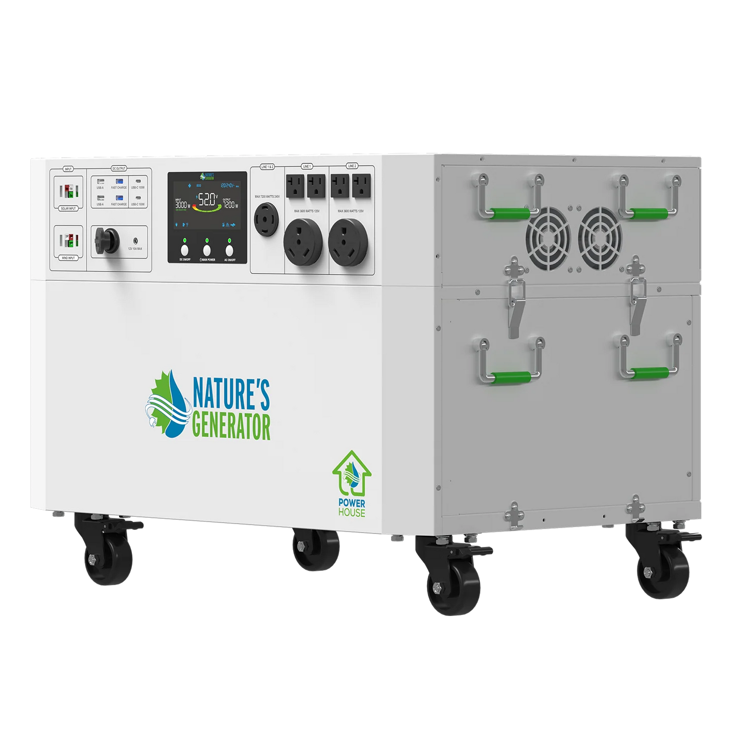 Powerhouse V2 Whole Home Solar Generator (Powerhouse + 2x 410 Watt Rigid Solar Panels)