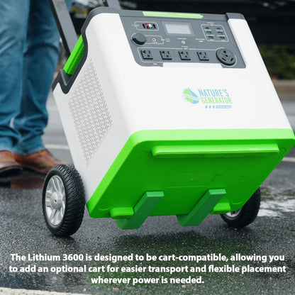 Nature's Generator Lithium 3600 Solar Generator (4x 410 Watt Rigid Solar Panels)